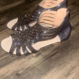 Sparkling Black Women's Sandals